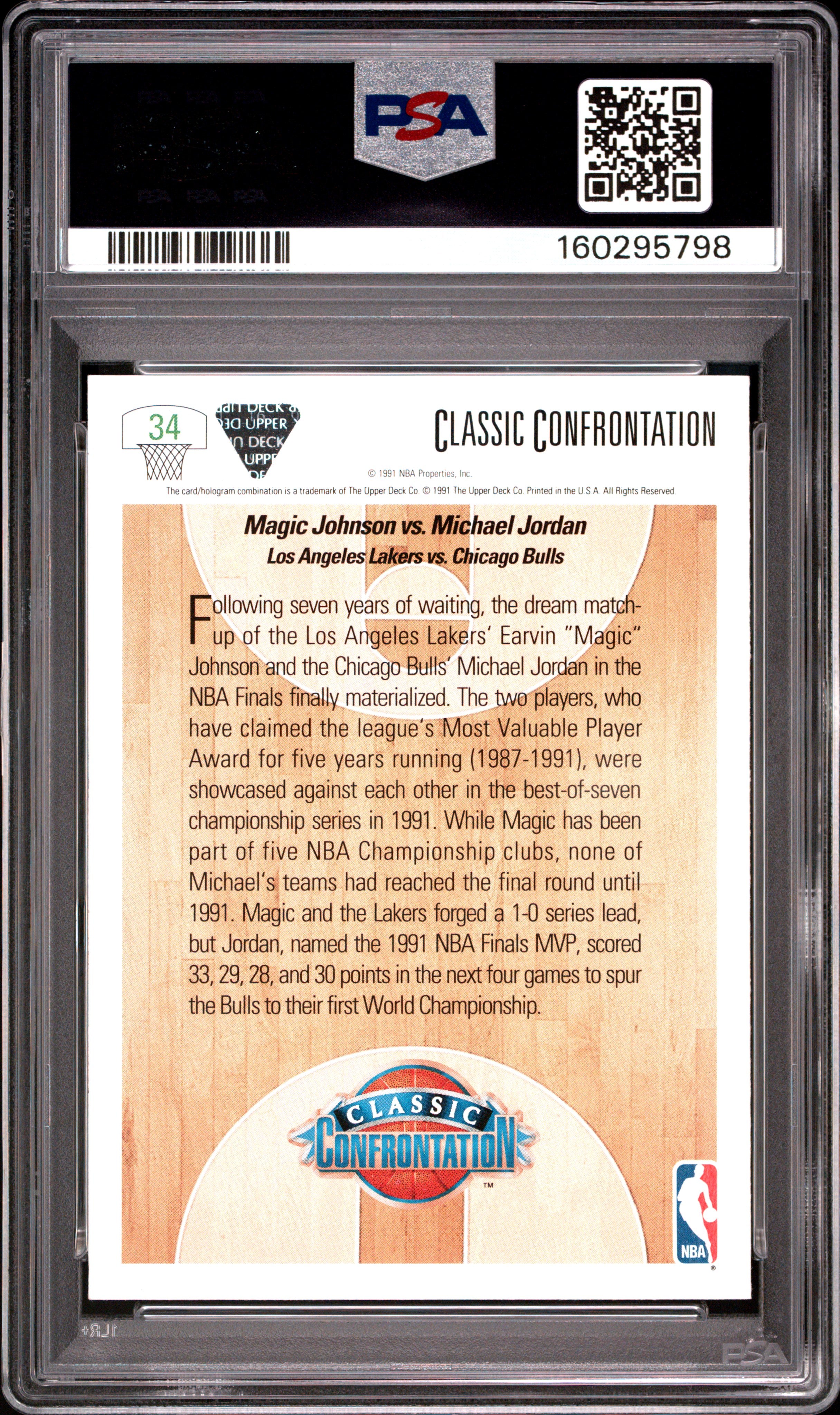 1991 Upper Deck Magic VS. Jordan #34 PSA 10