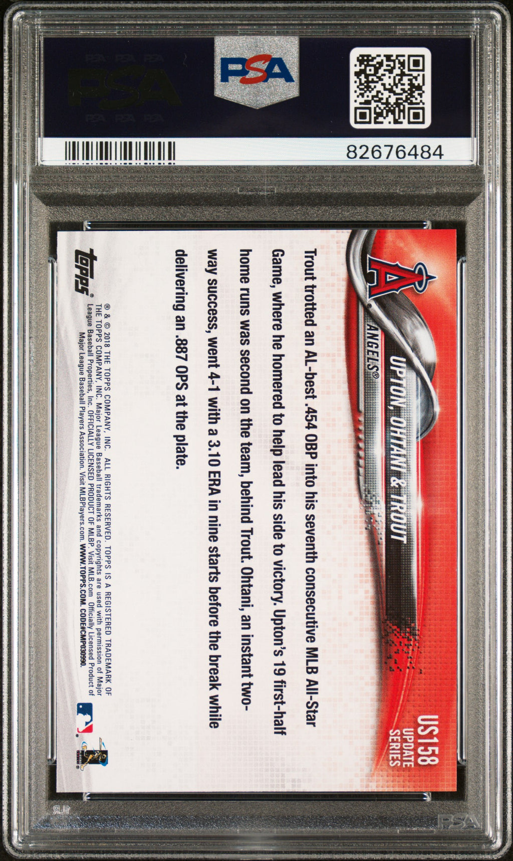 2018 Topps Update Ohtani Trout Upton #US158