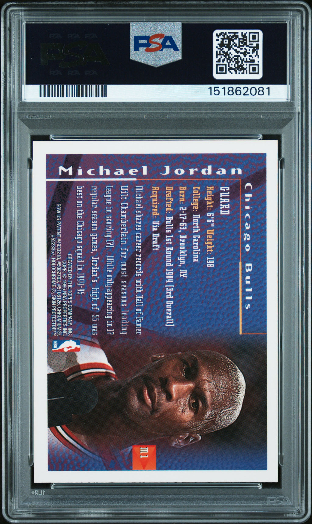 1995 Finest Mystery Michael Jordan #M1