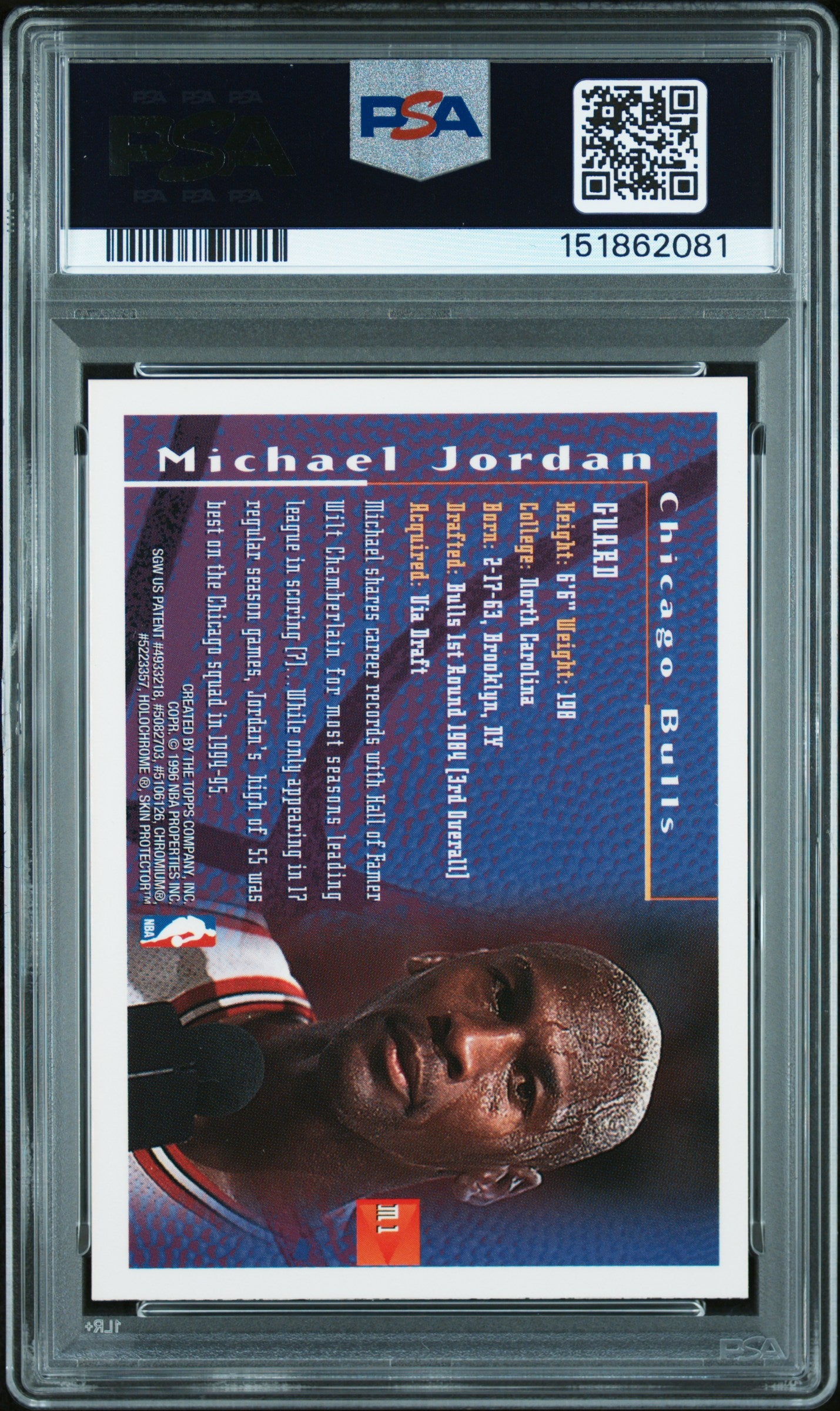 1995 Finest Mystery Michael Jordan #M1