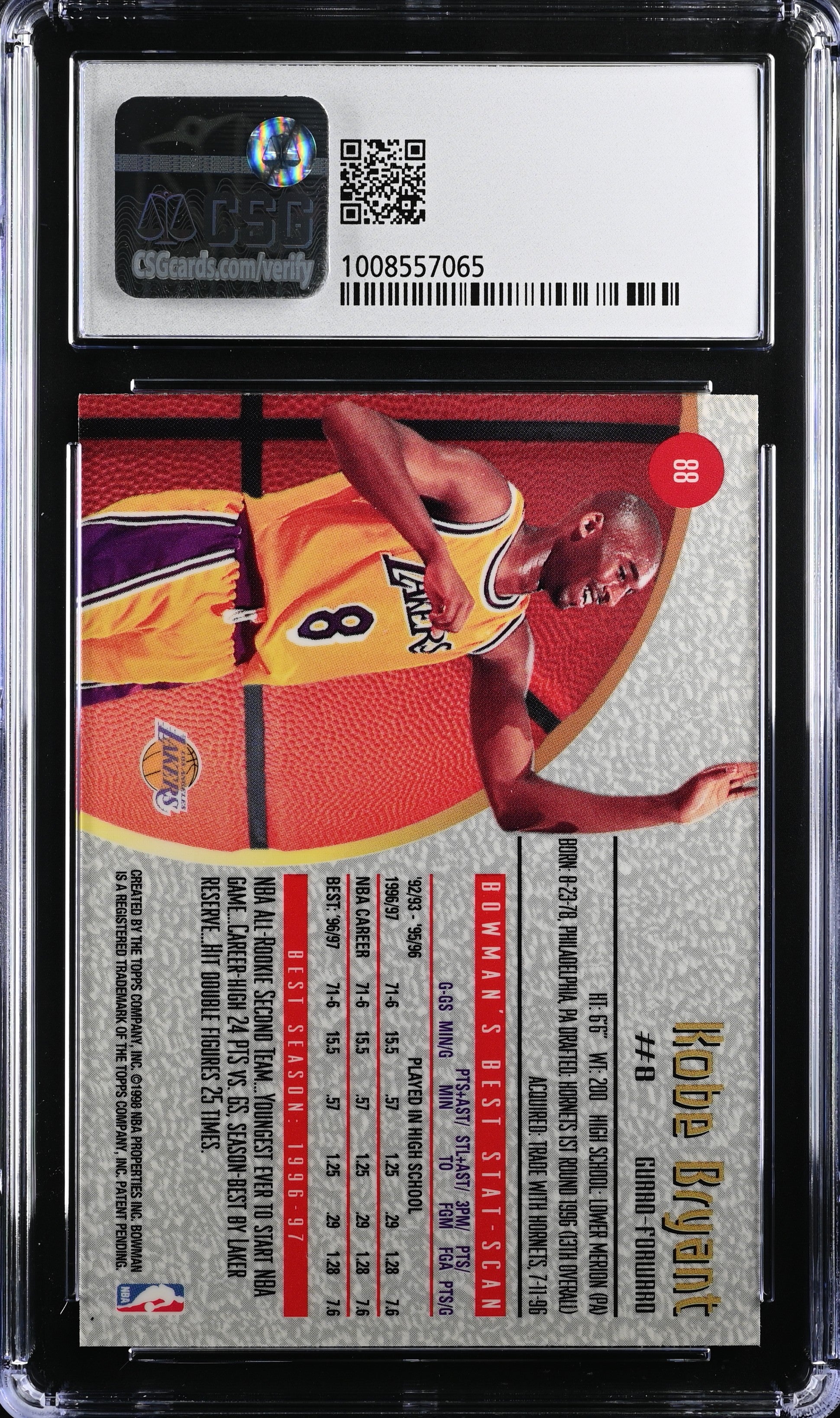 1997-98 Best Kobe Bryant #88