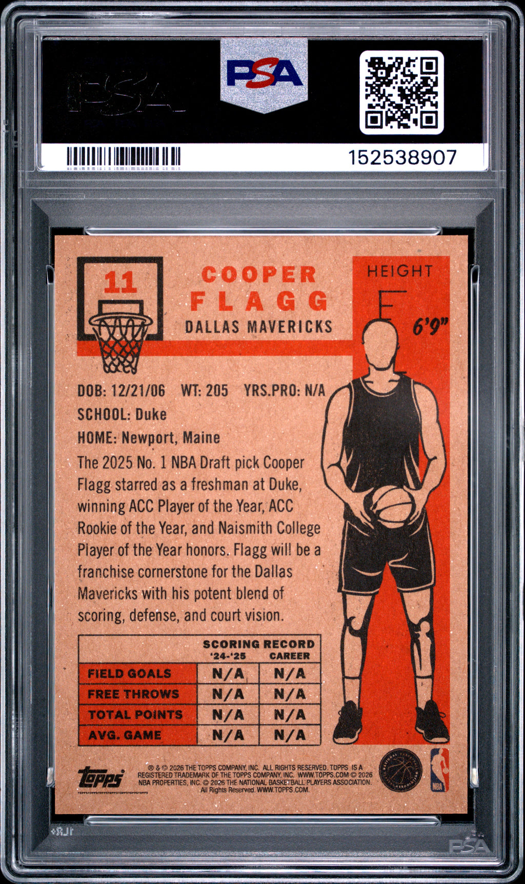 2026 Topps Living Cooper Flagg #11 PSA 10