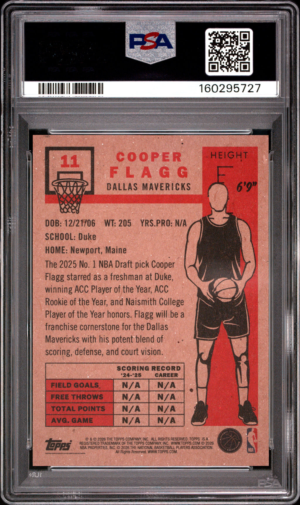 2026 Topps Living Cooper Flagg #11 PSA 10