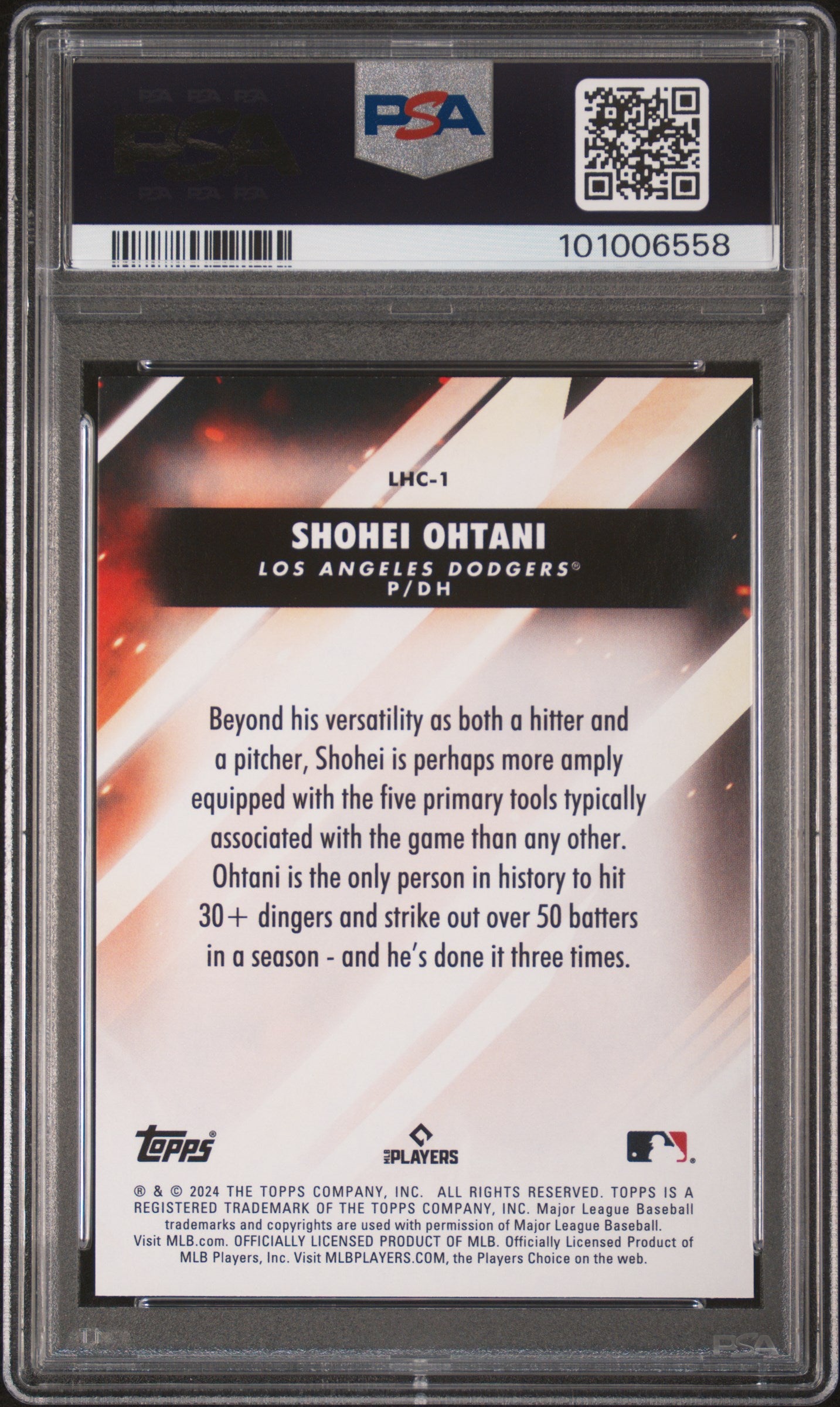2024 Topps Update Let Him Cook Shohei Ohtani #LHC1 PSA 8