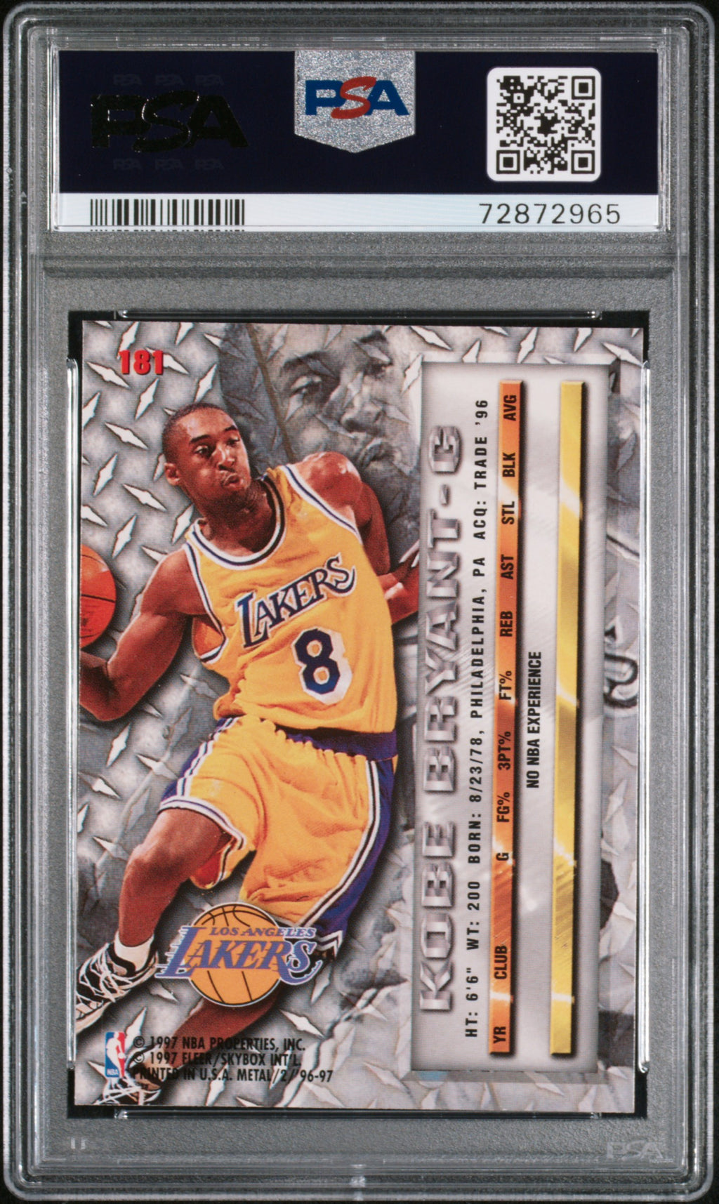1996 Metal Kobe Bryant #181