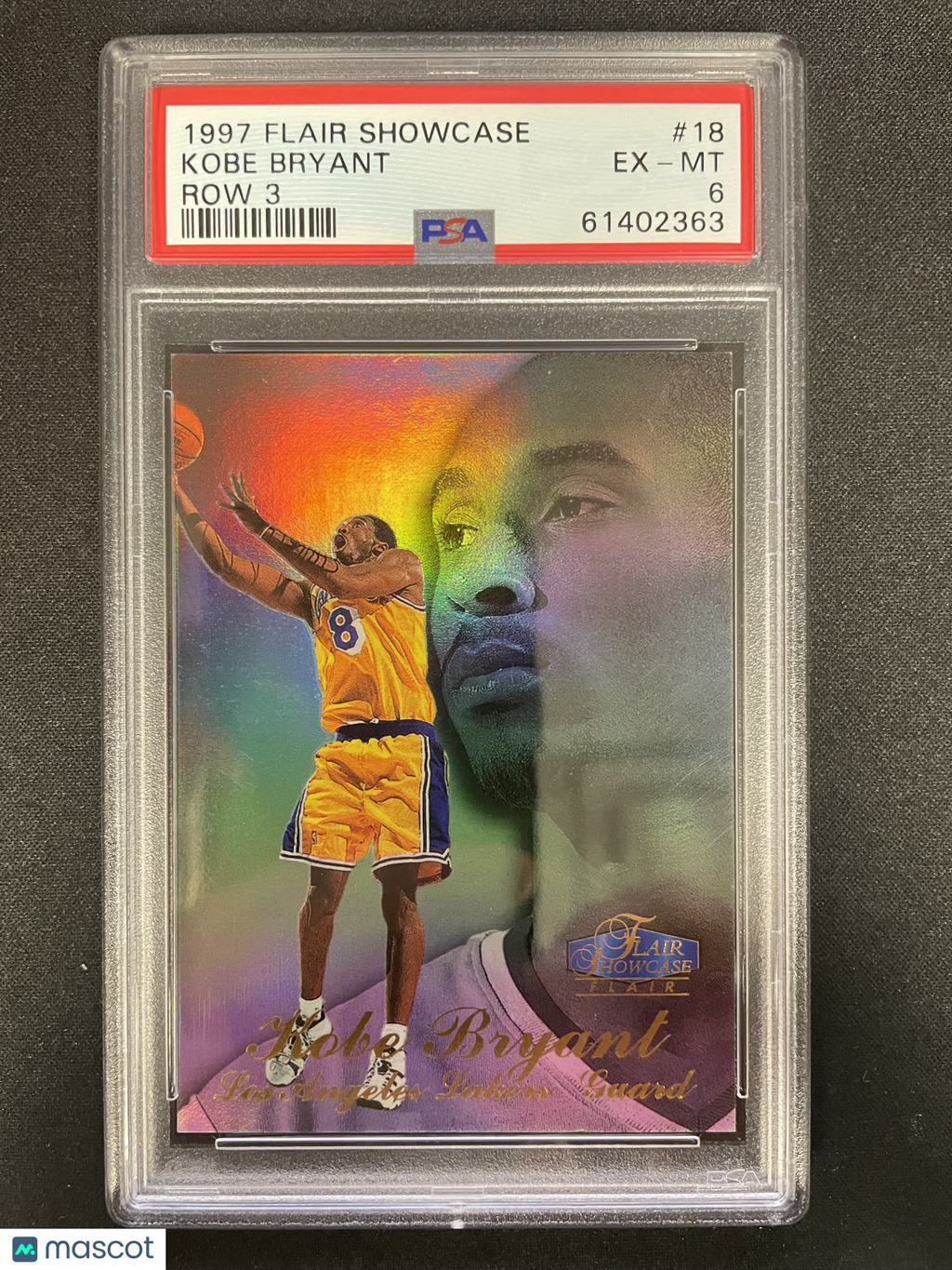 1997 Flair Showcase Kobe Bryant #18 Row 3