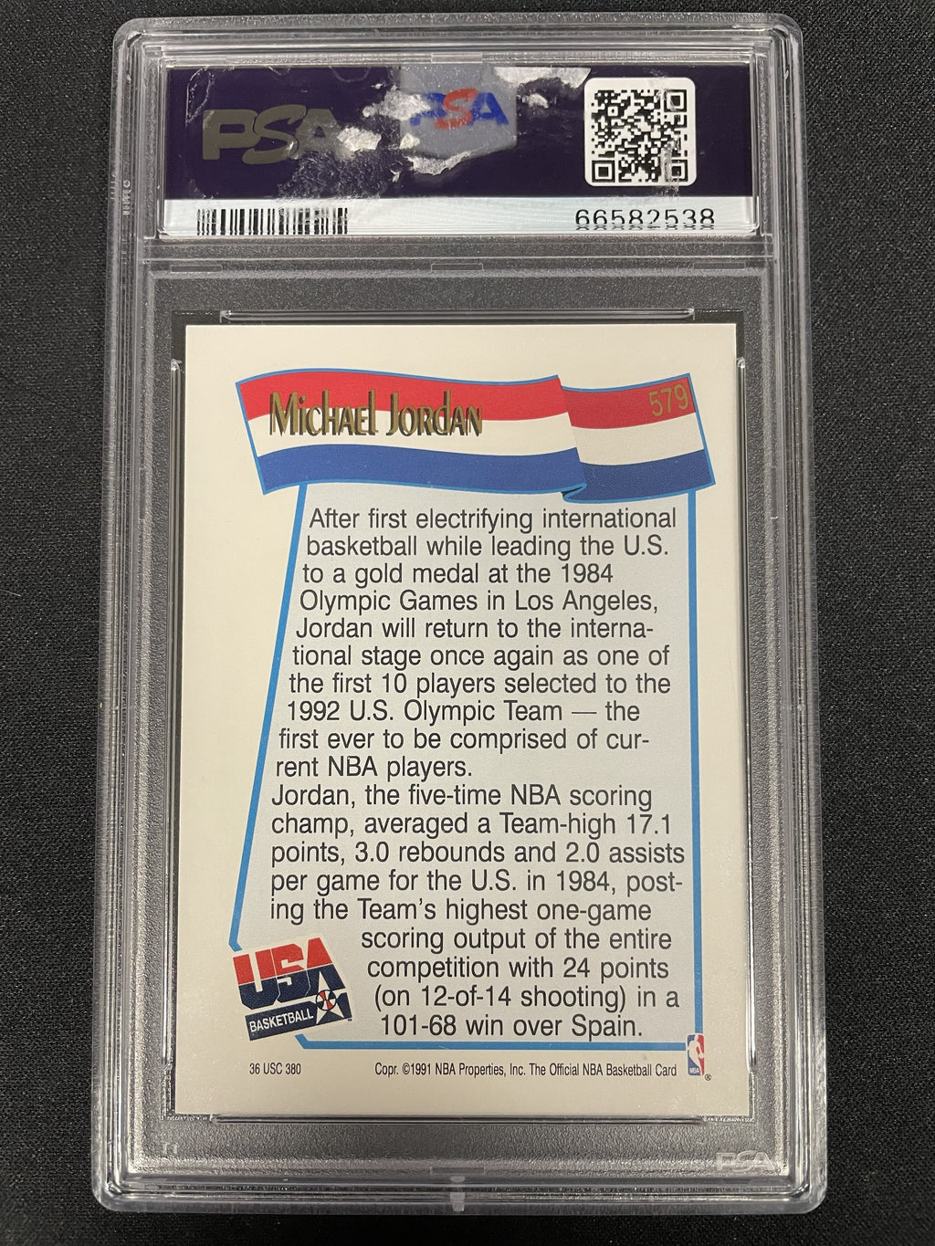 1991 Hoops Michael Jordan #579 PSA 10