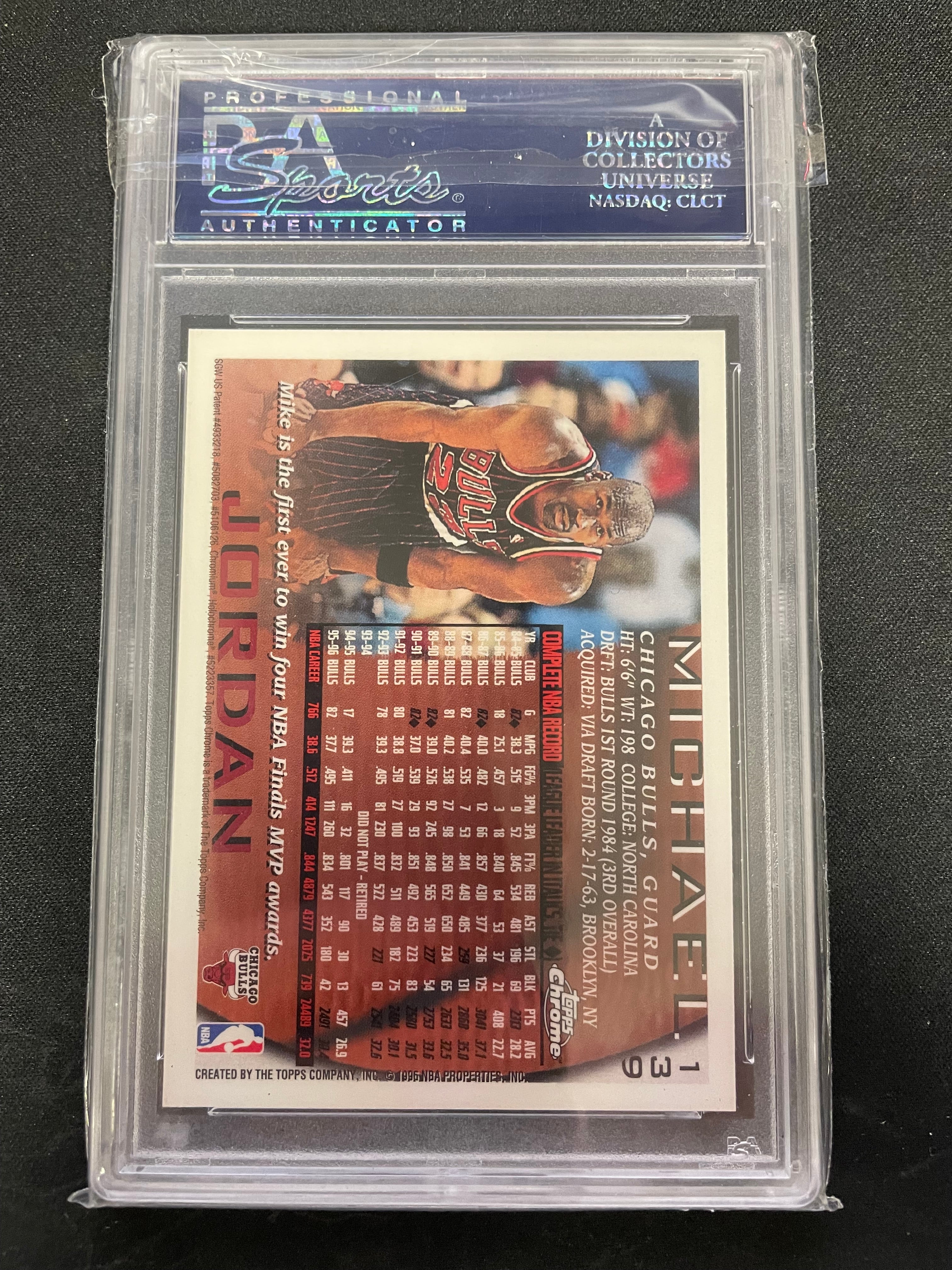 1996 Topps Chrome Michael Jordan #139