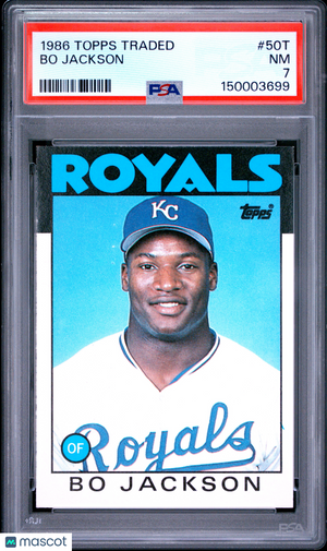 1986 Topps Traded Bo Jackson #50T PSA 7