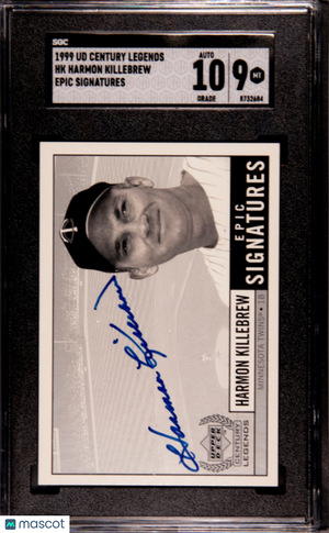 1999 Upper Deck Century Legends Harmon Killebrew #HK Epic Sigs. Auto 10