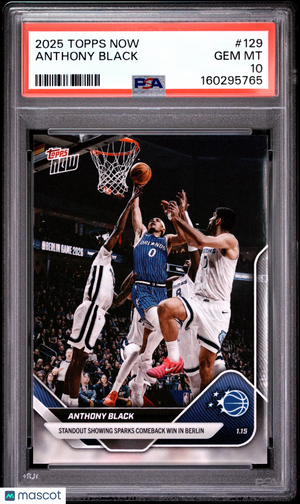 2025 Topps Now Anthony Black #129 PSA 10