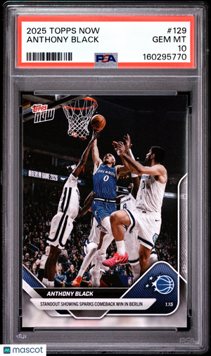 2025 Topps Now Anthony Black #129 PSA 10