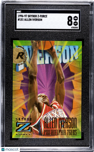 1996 Skybox Z-Force Allen Iverson #151