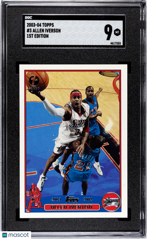 2003 Topps Allen Iverson #3 1st Ed. HOF