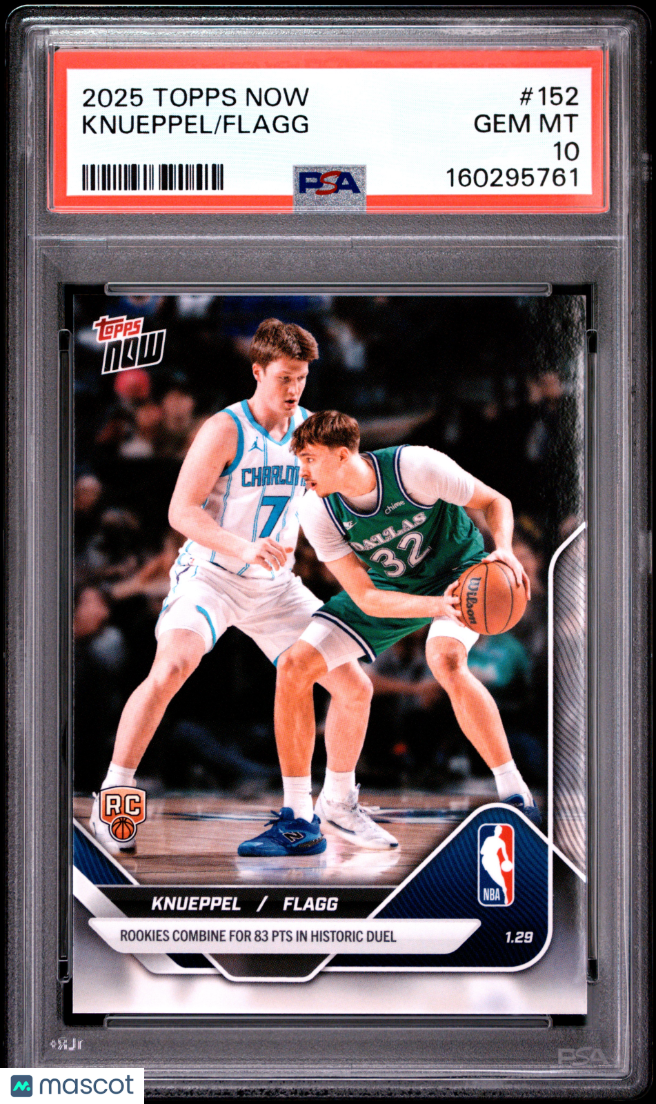 2025 Topps Now Knueppel Flagg #152 PSA 10