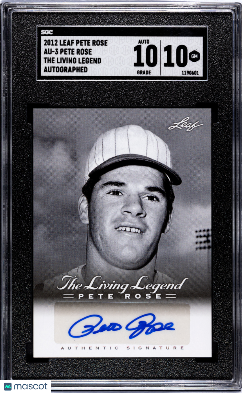 2012 Leaf Pete Rose Pete Rose #AU-3 The Living Legend Autograph Auto 10