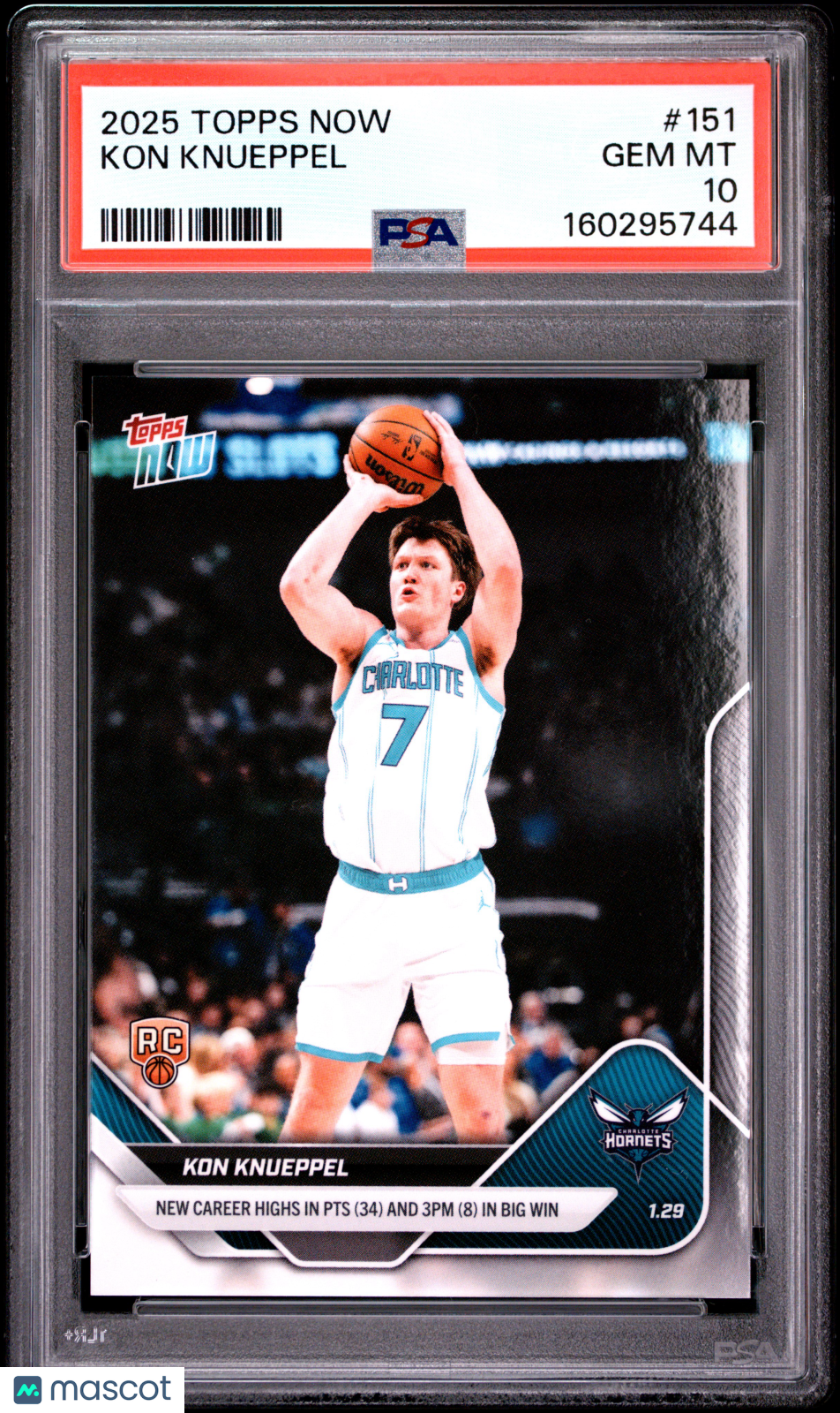 2025 Topps Now Kon Knueppel #151 PSA 10