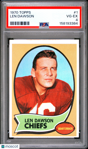 1970 Topps Len Dawson #1 PSA 4