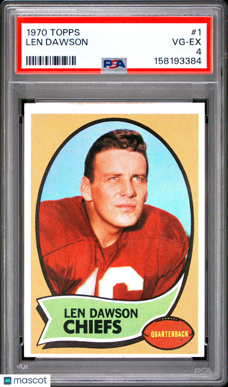 1970 Topps Len Dawson #1 PSA 4