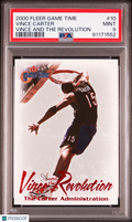 2000 Fleer Game Time Vince And The Revolution Vince Carter #10 PSA 9
