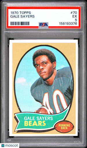 1970 Topps Gale Sayers #70 Low Pop PSA 5