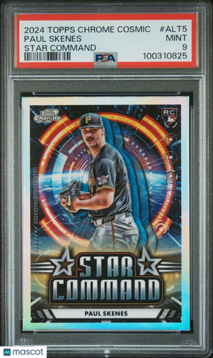 2024 Topps Cosmic Chrome Star Command Paul Skenes #ALT5 PSA 9