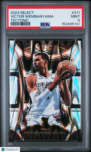 2023 Panini Select Victor Wembanyama #311 Tectonic PSA 9