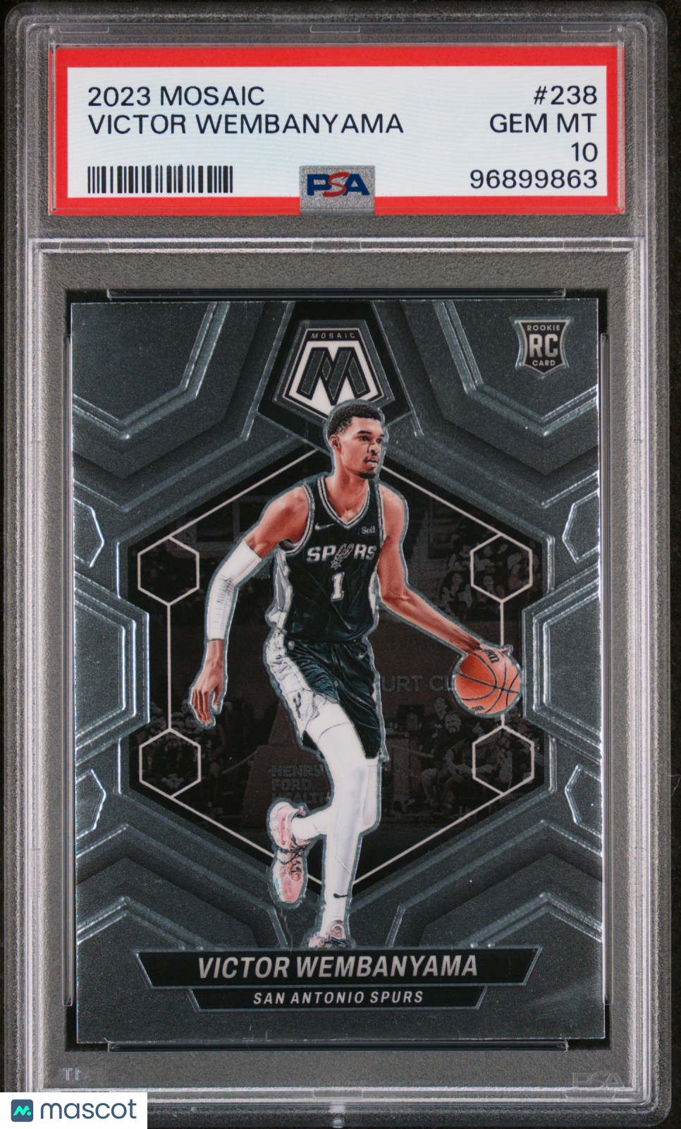 2023 Panini Mosaic Victor Wembanyama #238 PSA 10
