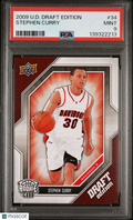 2009 Upper Deck Draft Edition Stephen Curry #34 PSA 9
