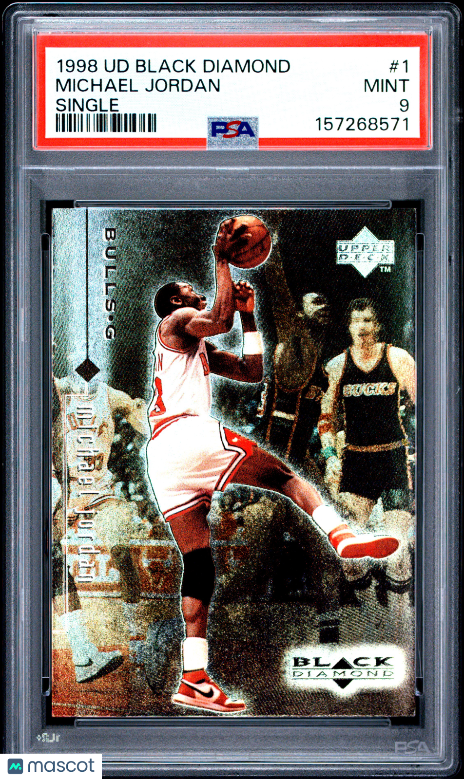 1998 Upper Deck Black Diamond Michael Jordan #1 Single PSA 9