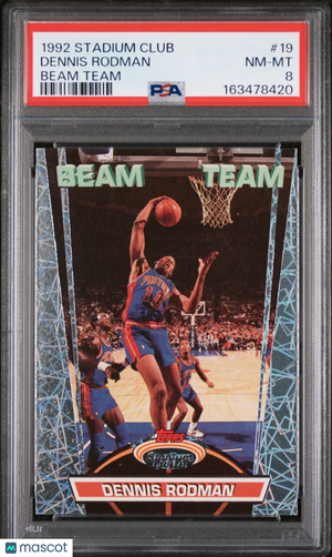 1992 Stadium Club Beam Team Dennis Rodman #19