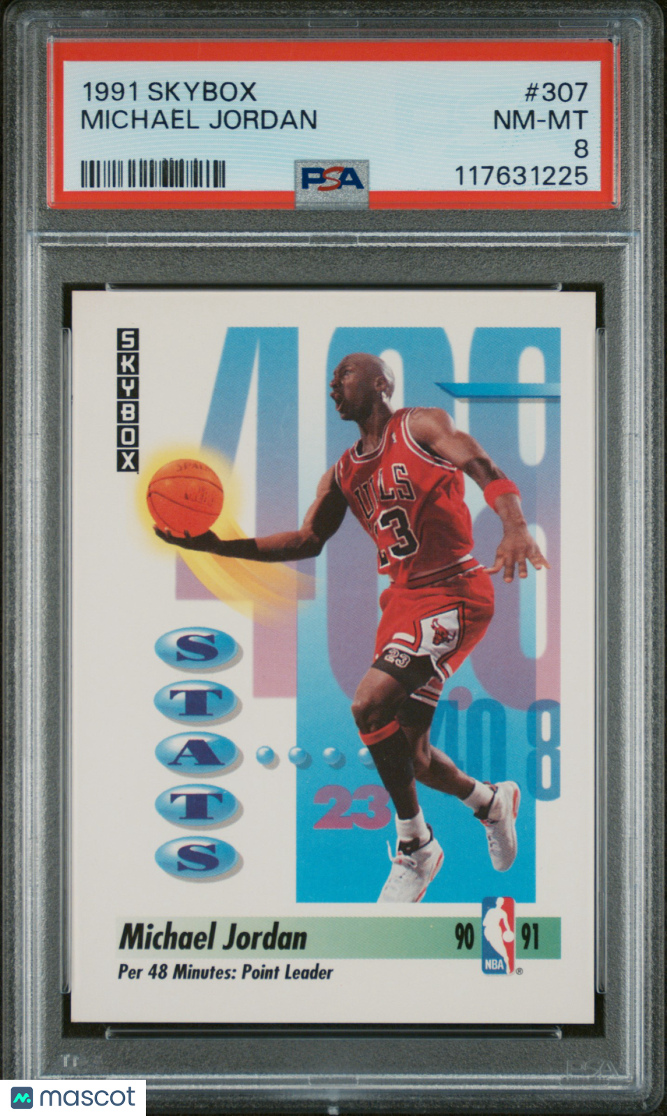 1991 Skybox Michael Jordan #307 PSA 8
