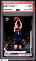 2025 Topps Now Kon Knueppel #143 PSA 10