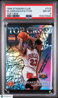 1996 Stadium Club Top Crop G. Payton M. Jordan #TC9