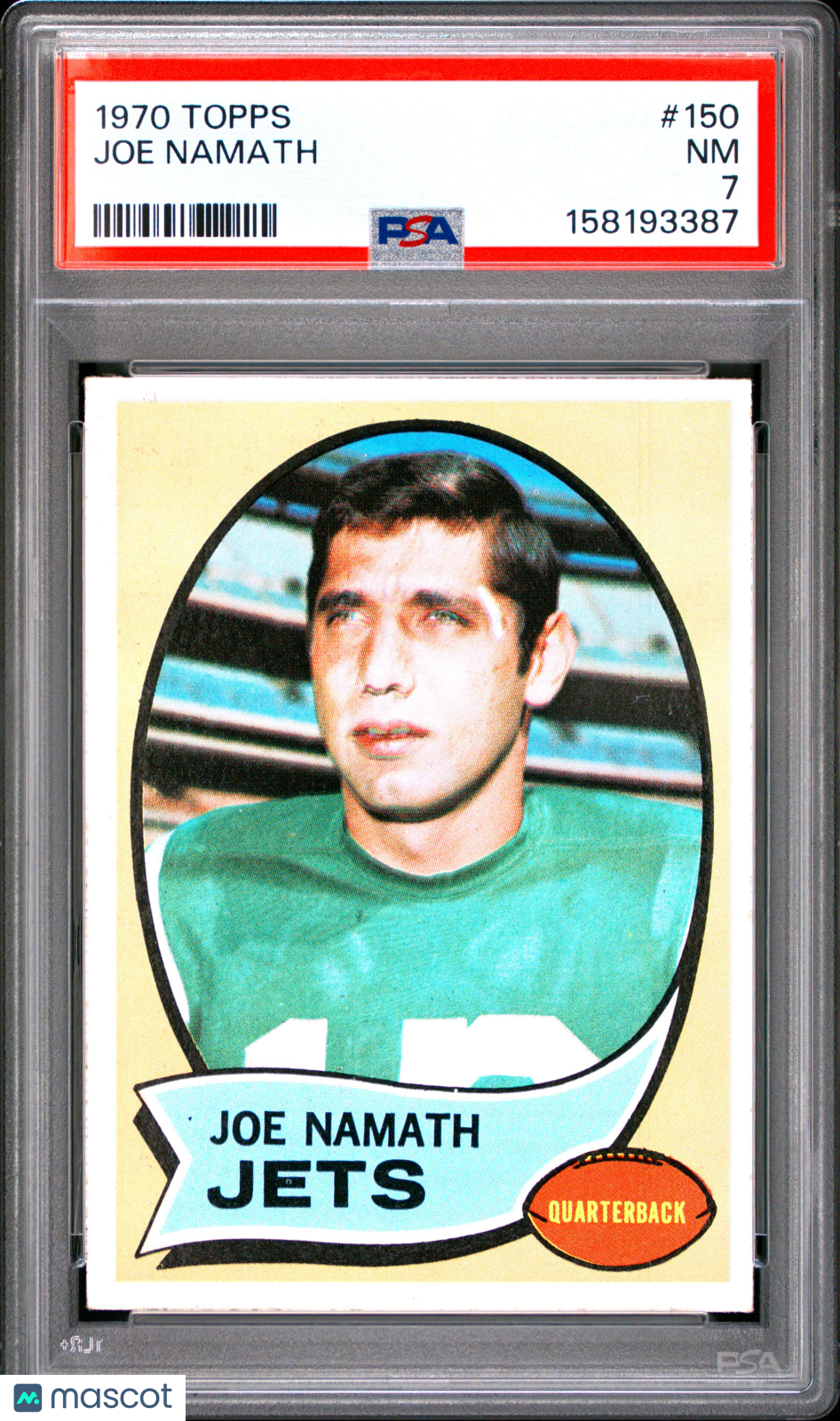 1970 Topps Joe Namath #150 PSA 7