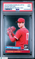 2018 Panini Donruss Optic Rated Rookie Retro 1984 Shohei Ohtani #RR1 PSA 9