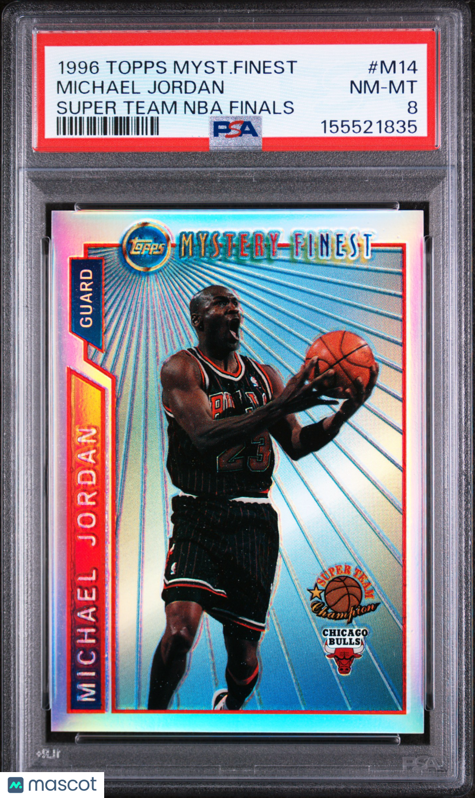 1996 Topps Mystery Finest Michael Jordan #M14 Super Team NBA Finals