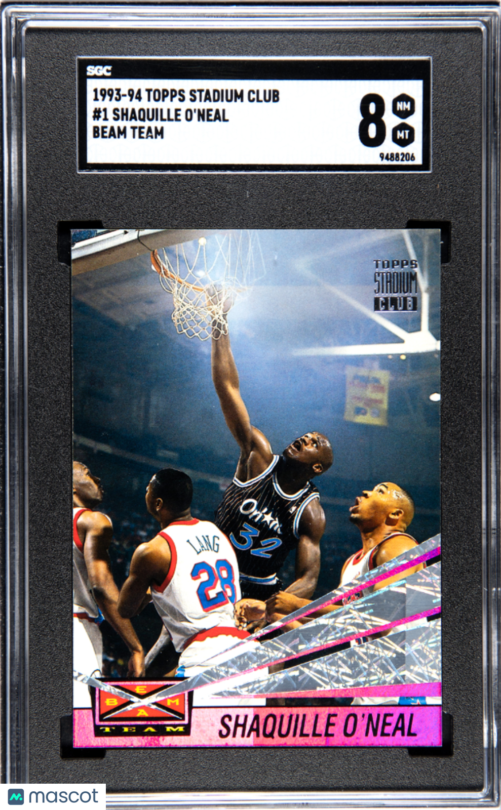 1993 Topps Stadium Club Shaquille O'Neal #1 Beam Team