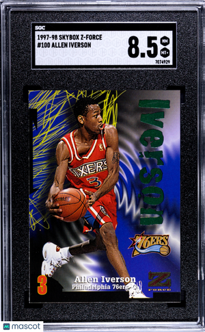 1997 Skybox Z-Force Allen Iverson #100