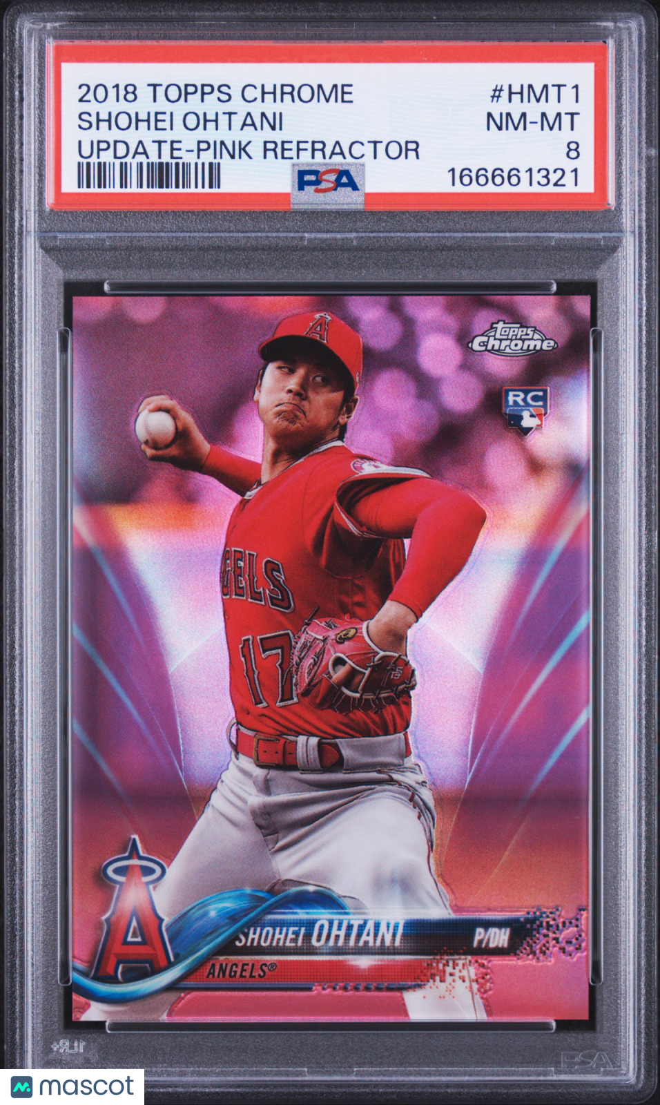 2018 Topps Chrome Update Shohei Ohtani #HMT1 Pink Refractor