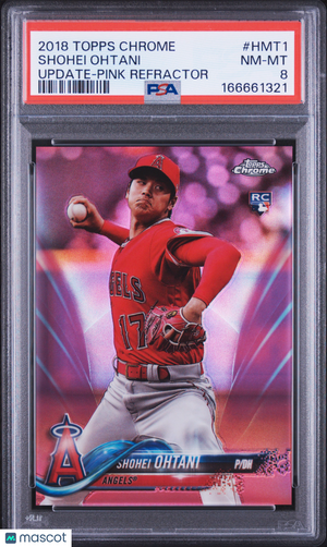 2018 Topps Chrome Update Shohei Ohtani #HMT1 Pink Refractor