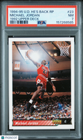 1994 Upper Deck Jordan 94-95 He's Back Reprints Michael Jordan #23 1992 PSA 7