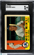 1960 Topps Mickey Mantle #350 SGC 1