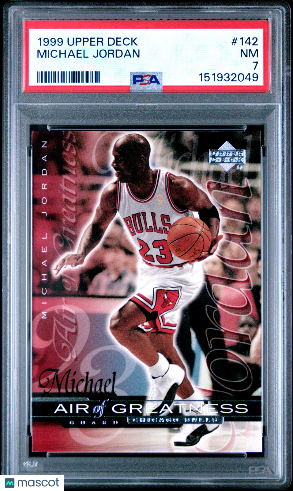 1999 Upper Deck Michael Jordan #142 PSA 7