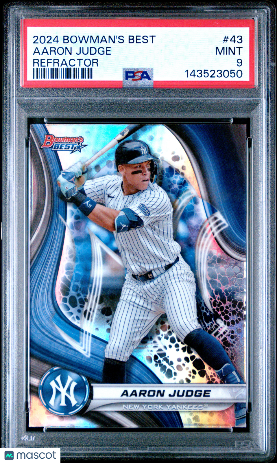2024 Bowman's Best Aaron Judge #43 Refractor PSA 9