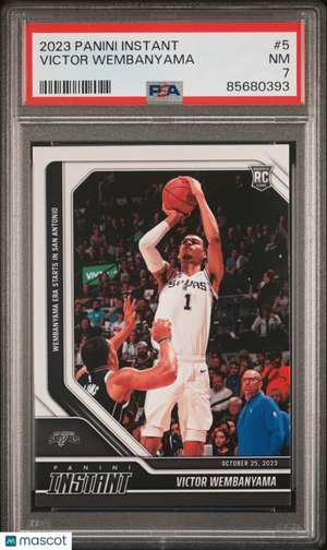 2023 Panini Instant Victor Wembanyama #5 PSA 7