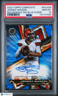 2023 Topps Composite Resurgence Signatures Johnny Manziel #RAJOM Blue PSA 10