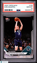 2025 Topps Now Kon Knueppel #143 PSA 10