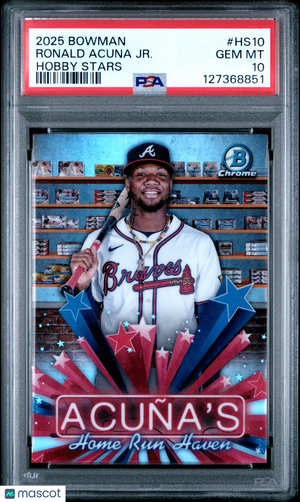 2025 Bowman Hobby Stars Ronald Acuna JR. #HS10 PSA 10