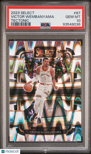 2023 Panini Select Victor Wembanyama #87 Tectonic PSA 10